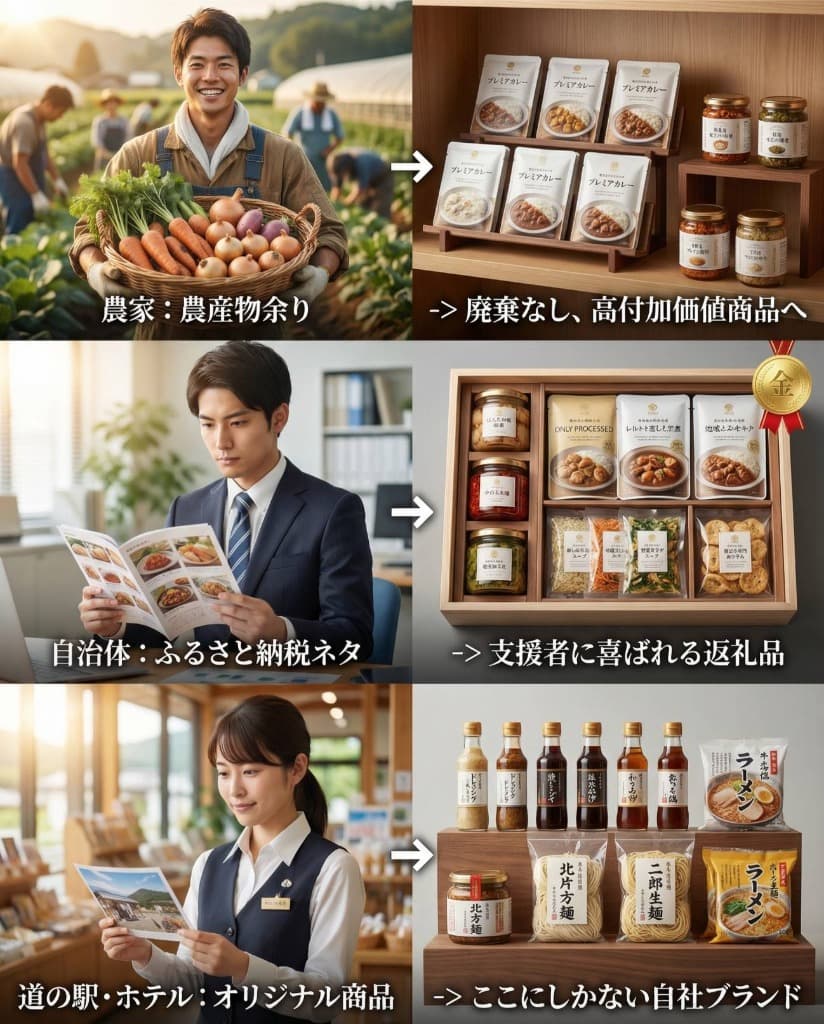 農家・自治体・道の駅ホテルの活用事例